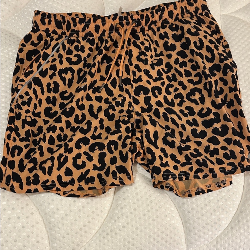 King cheetah Print Men's Athletic Shorts